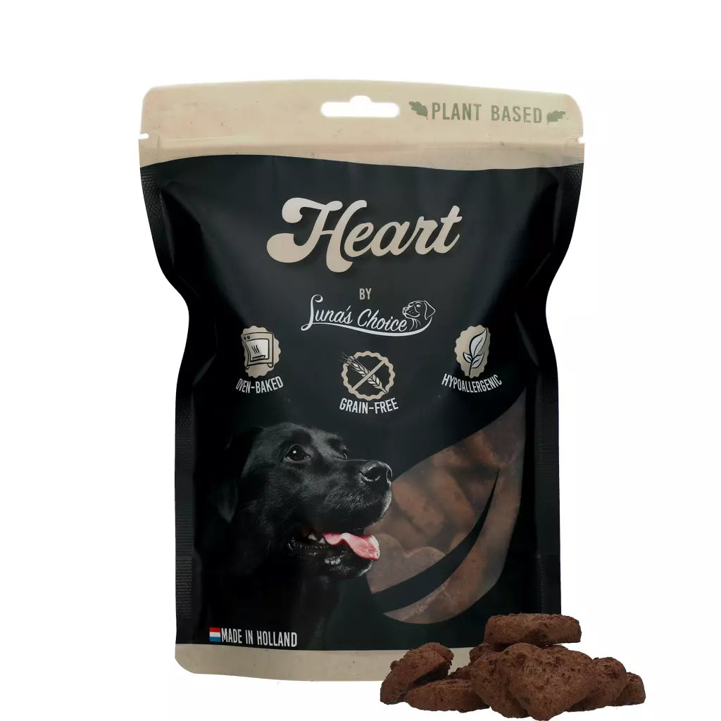 Luna's Choice Plant Based Dog Treats Hearts 48 x 7.5g