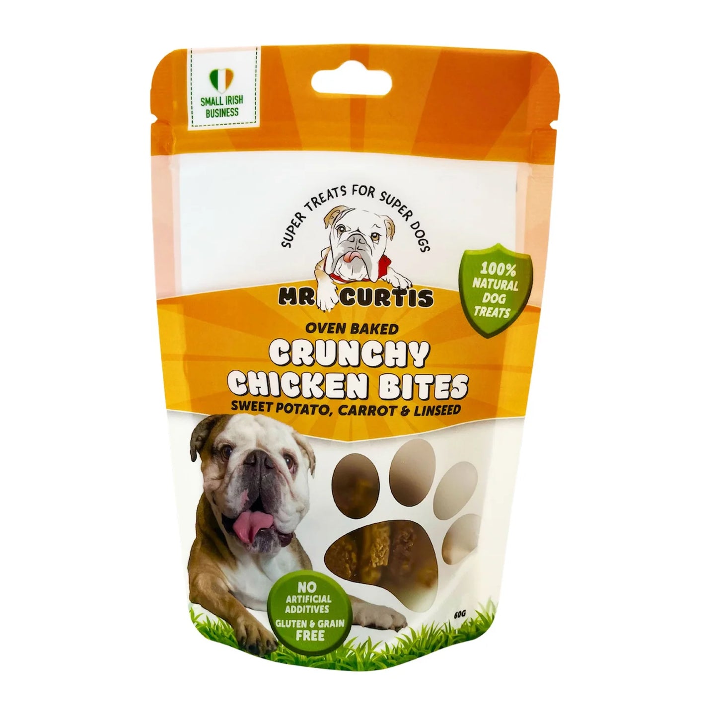 Mr Curtis Irish Healthy Dog Treats Crunchy Chicken Bites