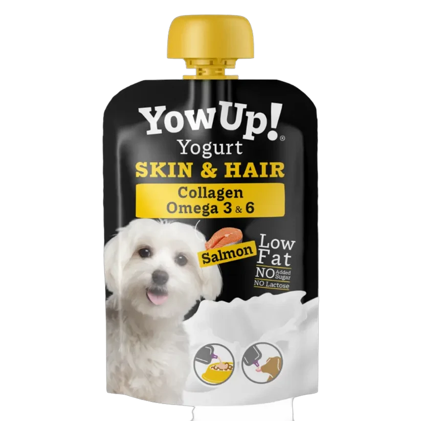 YowUp! Dog Yogurt Pouch Salmon with Collagen, Omega 3 & 6 115g
