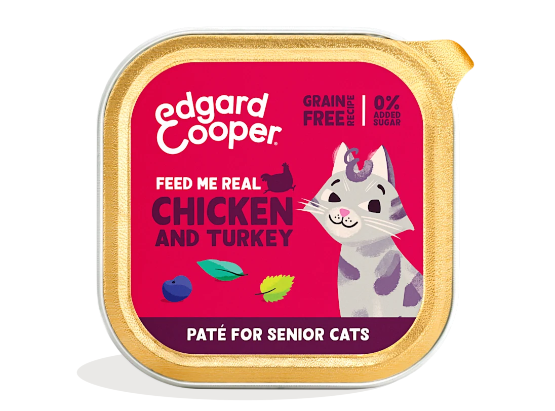 Edgard Cooper Grain Free Chicken & Turkey Paté For Senior Cats 85g