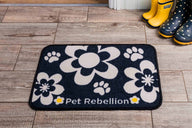 Pet Rebellion Absorbent Feeding Mat 40x60cm Flower Design