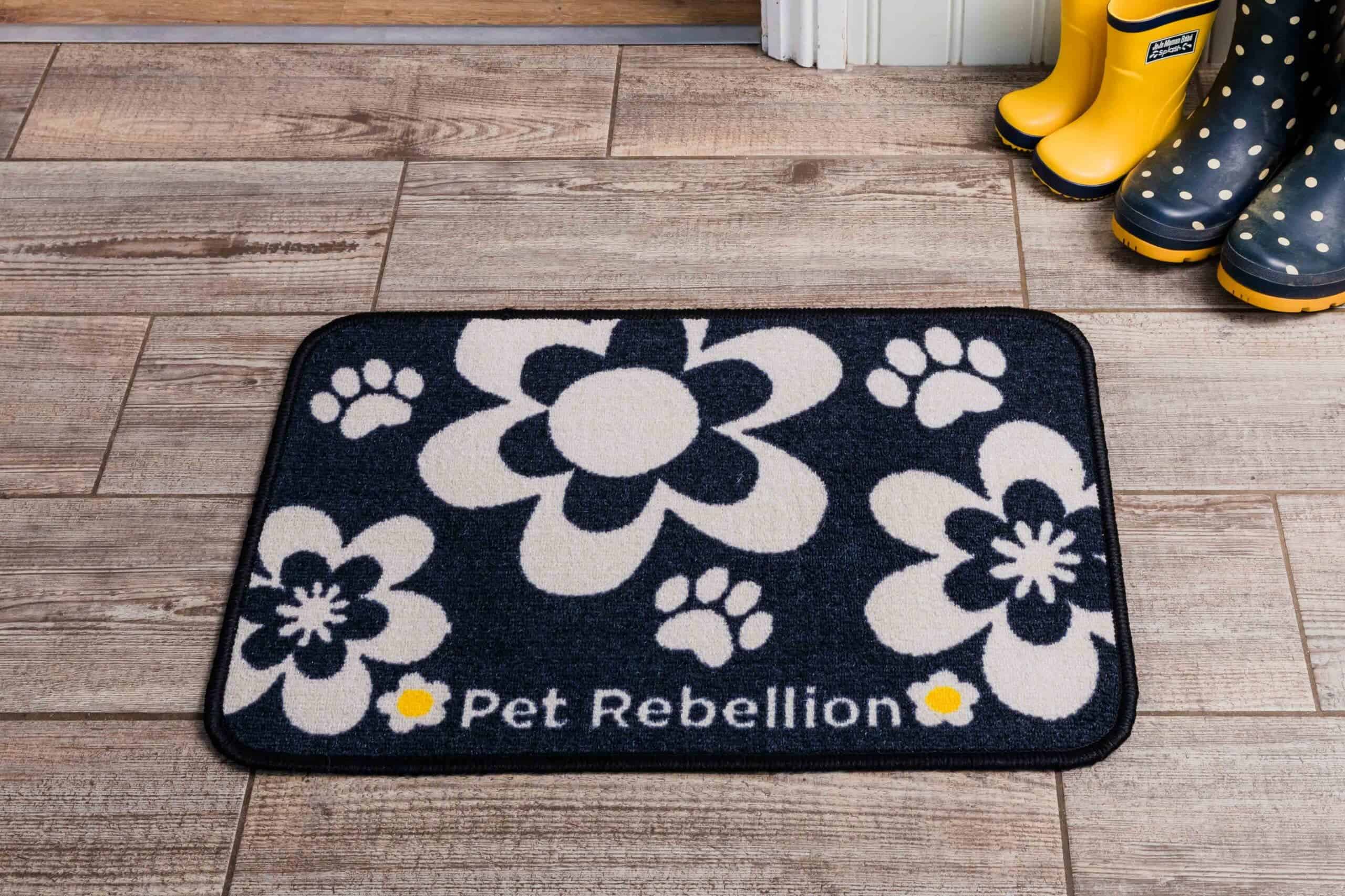 Pet Rebellion Absorbent Feeding Mat 40x60cm Flower Design
