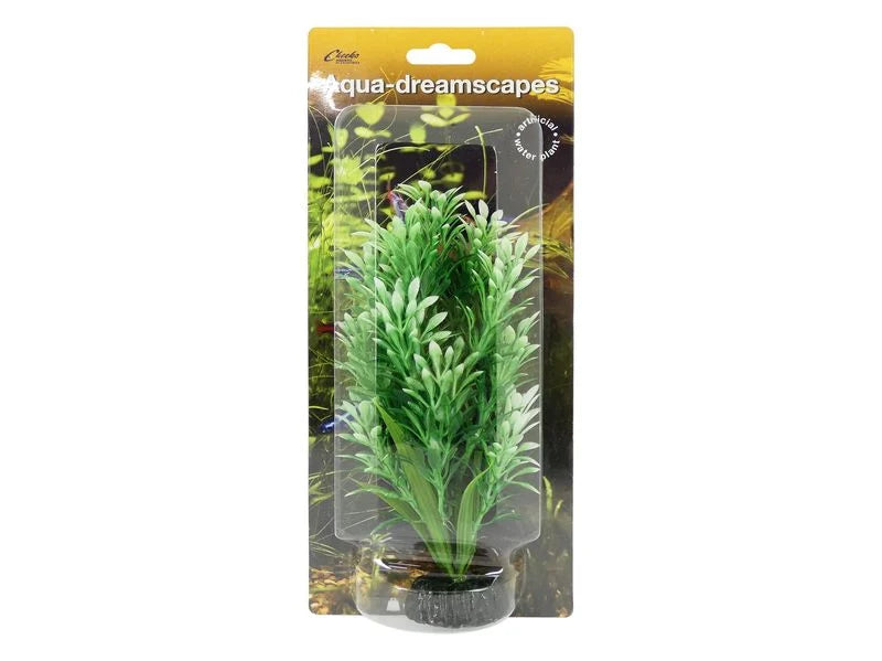 Cheeko Snow Tip Green Fir Plastic Aquarium Plant 20cm / 8"