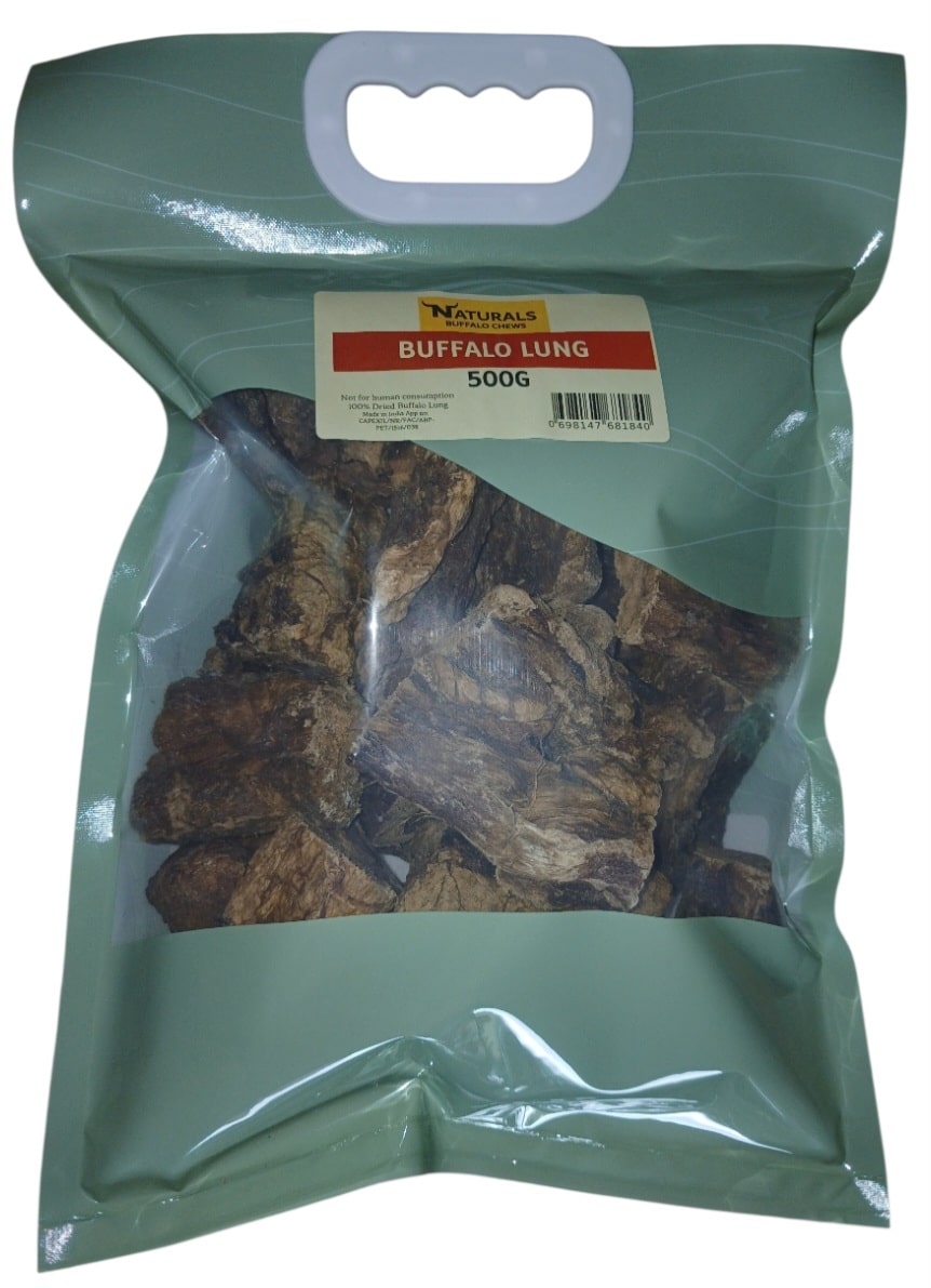 Dehydrated Buffalo Lung Pieces 500g