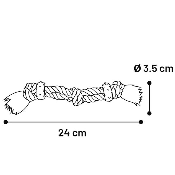Flamingo Cotton Rope & Rubber Puppy Toy