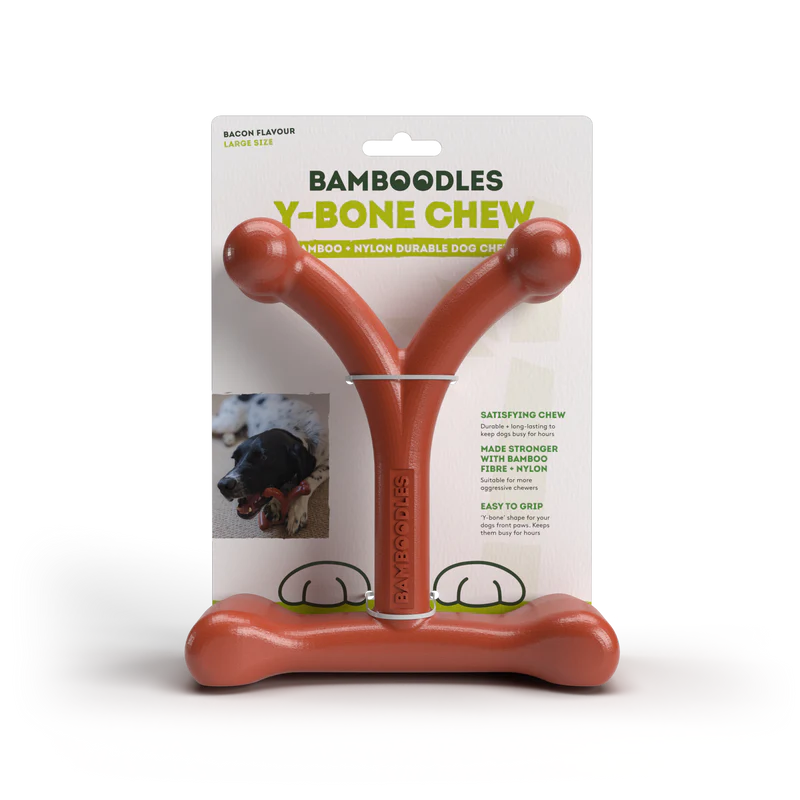 Bamboodles Y-Bone | Bacon