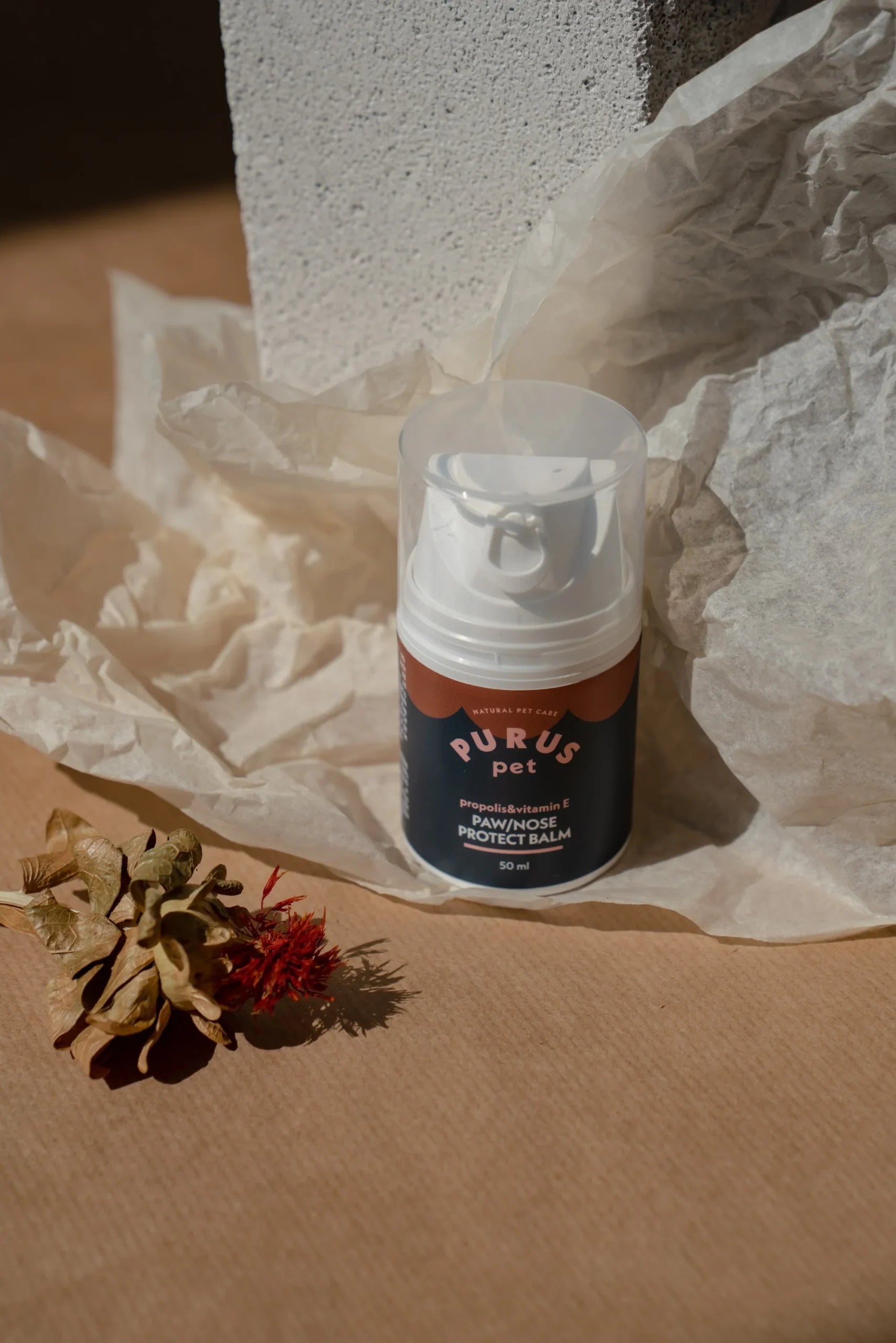 Purus Pet Natural & Vegan Pet Paw + Nose Balm 50ml