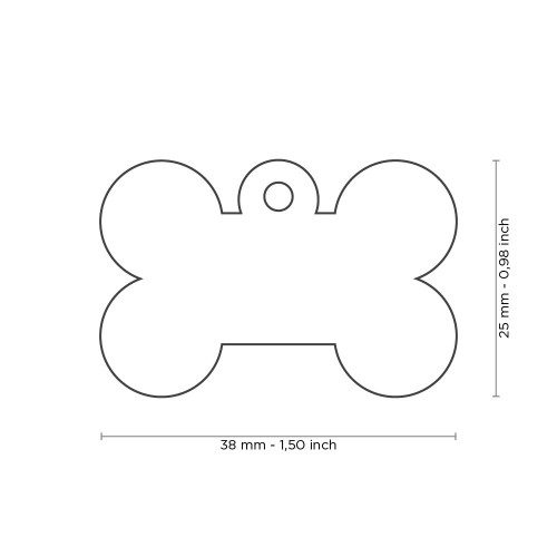 The Big Gold Plated Brass ID Tag