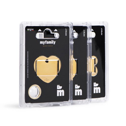 The Big Gold Plated Brass ID Tag