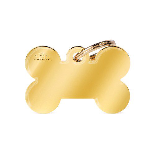 The Big Gold Plated Brass ID Tag