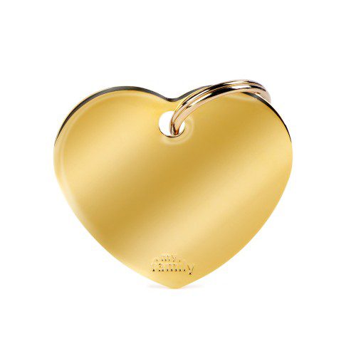 The Big Gold Plated Brass ID Tag