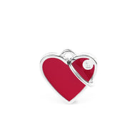 Tag Heart Red