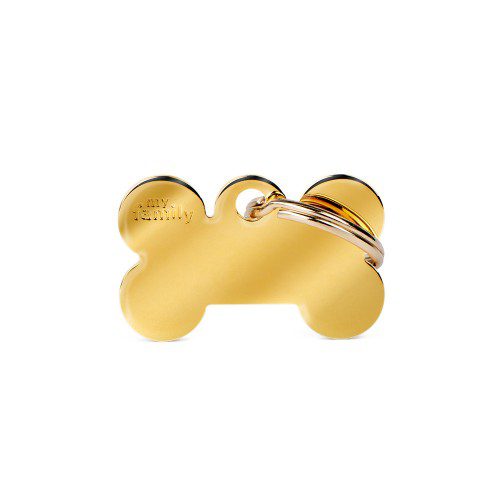 The Small Gold Plated Brass ID Tag