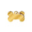 The Small Gold Plated Brass ID Tag