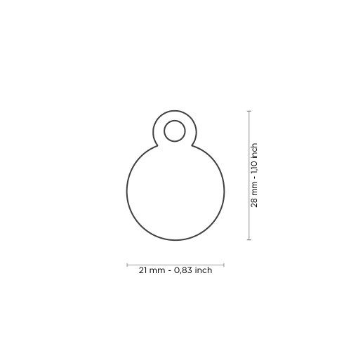 The Small Gold Plated Brass ID Tag