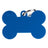 The Basic Handmade XL Bone Pet ID Tag Blue