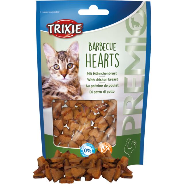 Trixie BBQ Hearts Cat Treats 50g