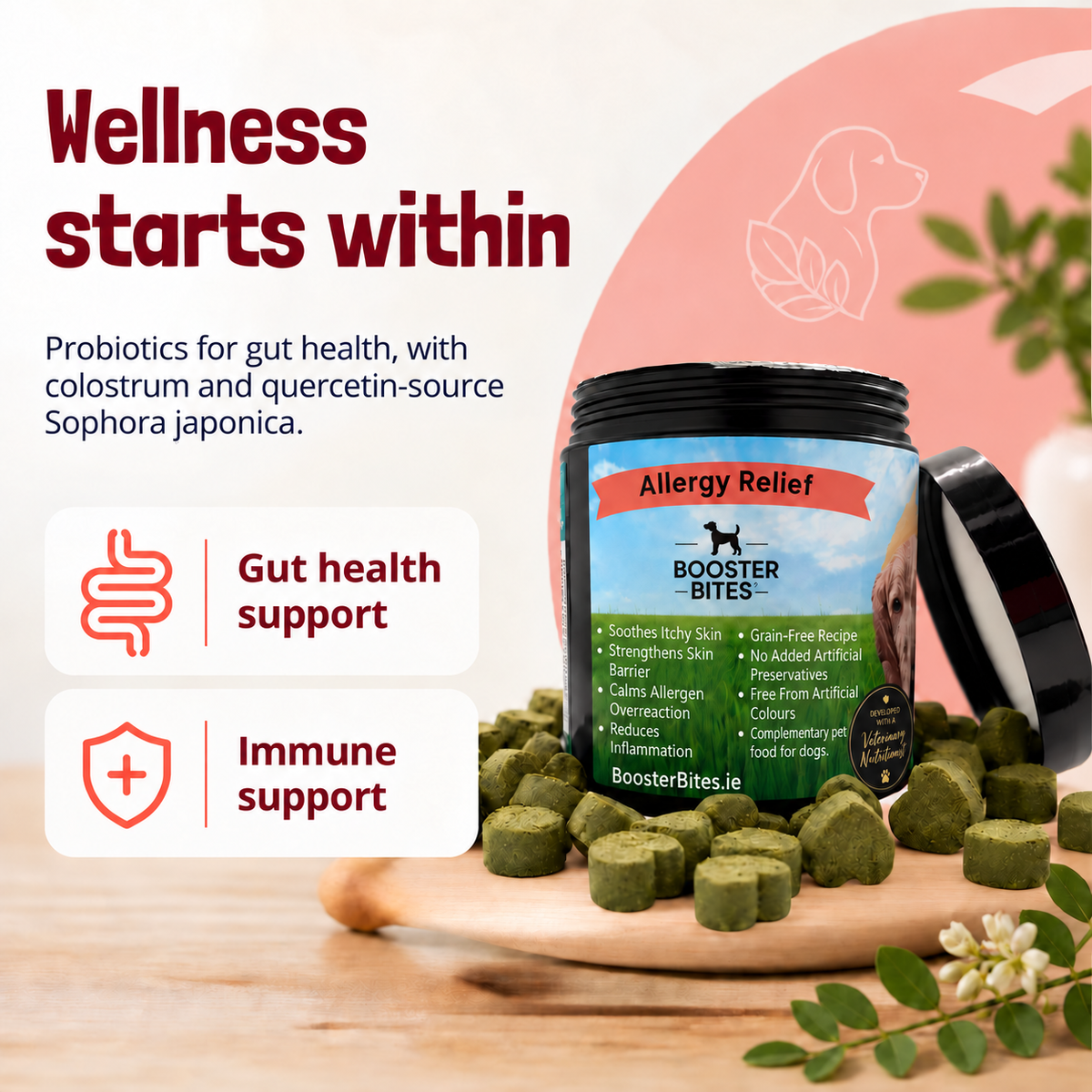 Booster Bites Allergy Relief Dog Treats x60