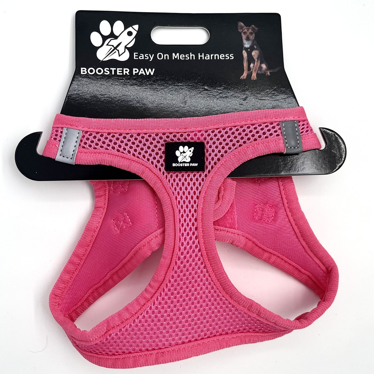 Booster Paw Easy On Harness Pink