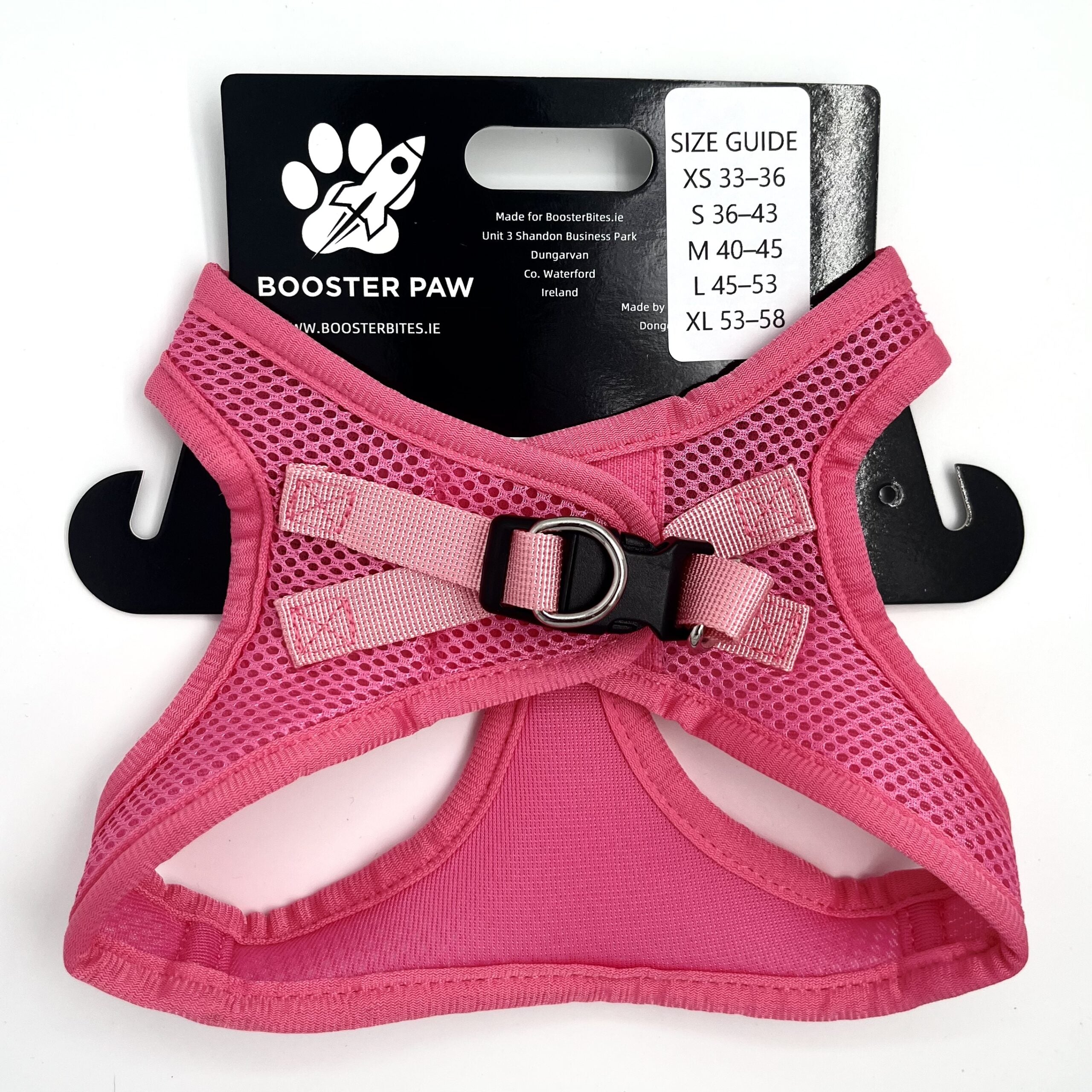 Booster Paw Easy On Harness Pink