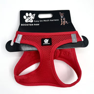 Booster Paw Easy On Harness Red