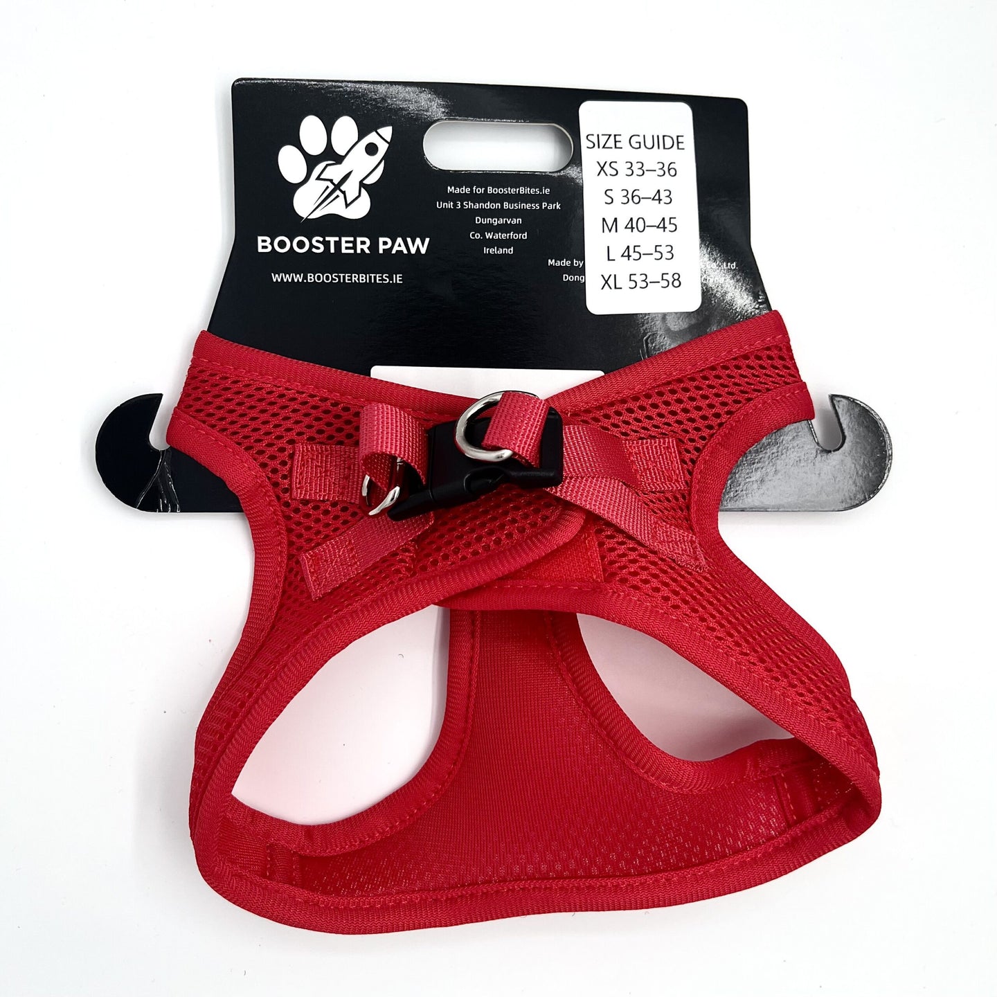 Booster Paw Easy On Harness Red