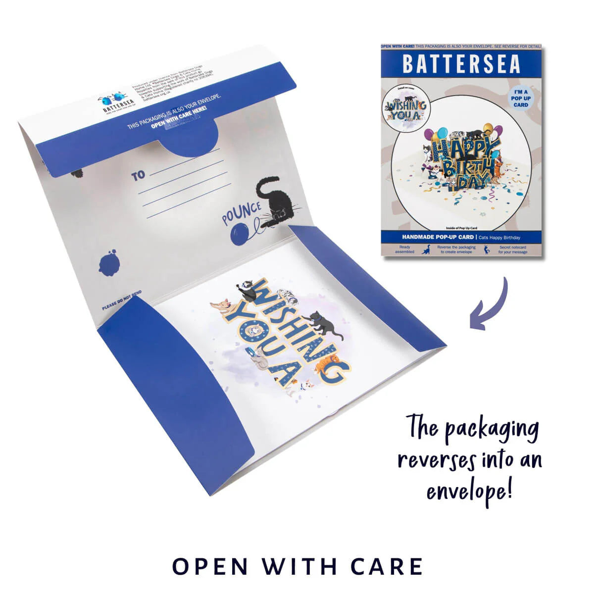 Battersea Cat Happy Birthday Card
