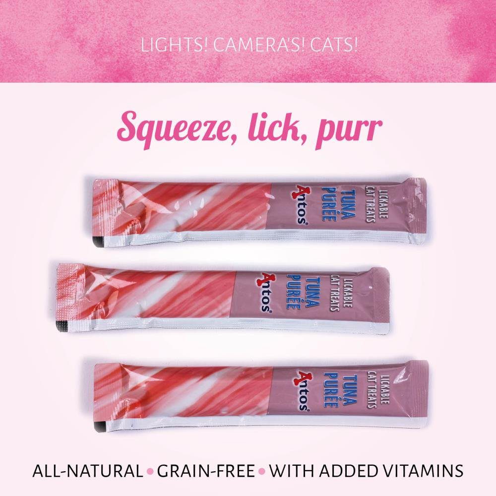 Antos Tuna Puree Lickable Cat Treats x4