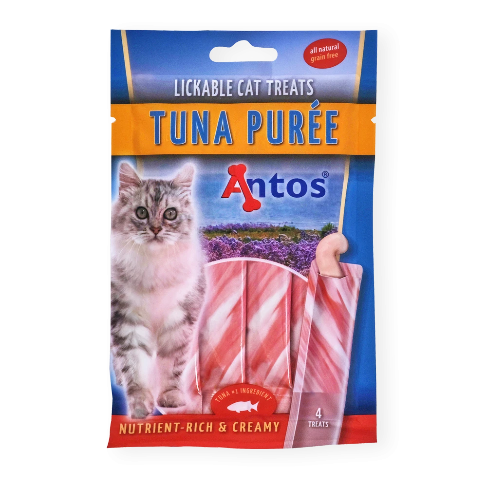 Antos Tuna Puree Lickable Cat Treats x4