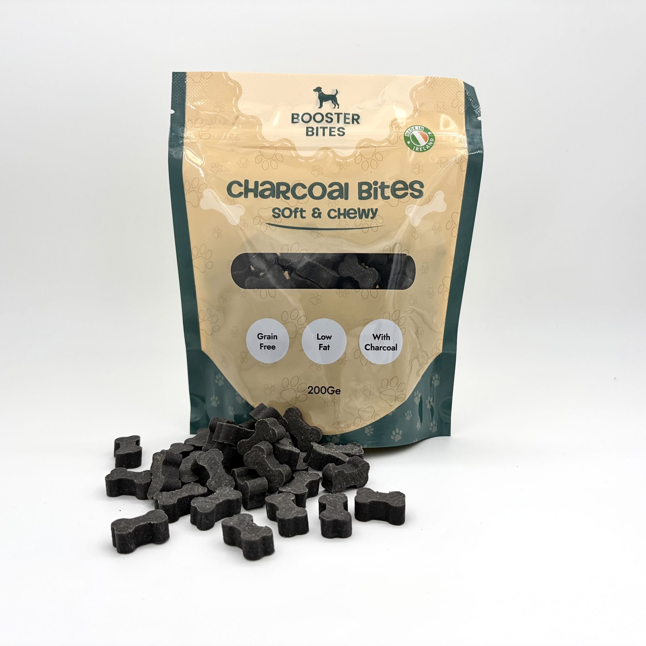 Booster Bites Charcoal Dog Treats 200g