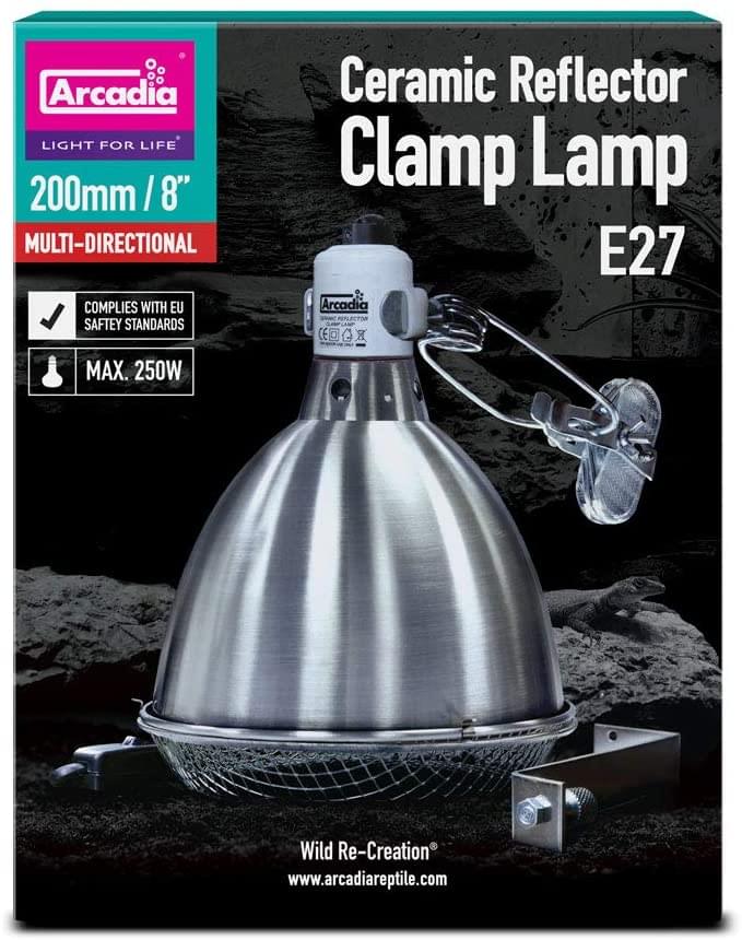 Arcadia Reflector Ceramic Clamp Lamp 20cm