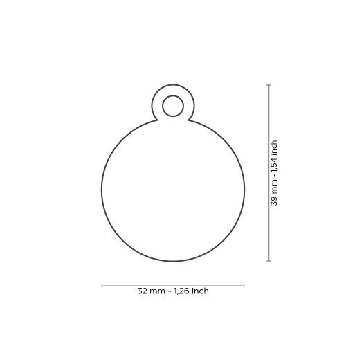 The Basic Coin Pet ID Tag