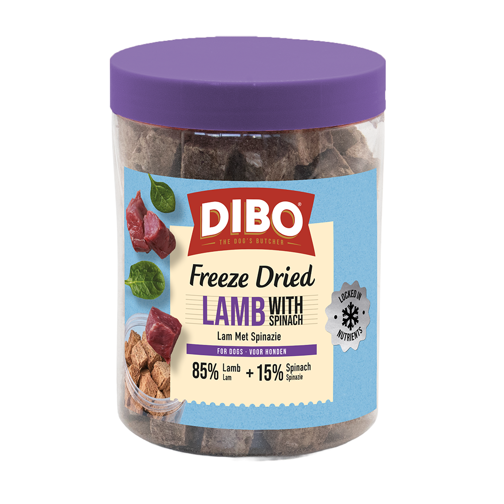 Antos DIBO Freeze Dried Dog Treats 90g | Lamb & Spinach