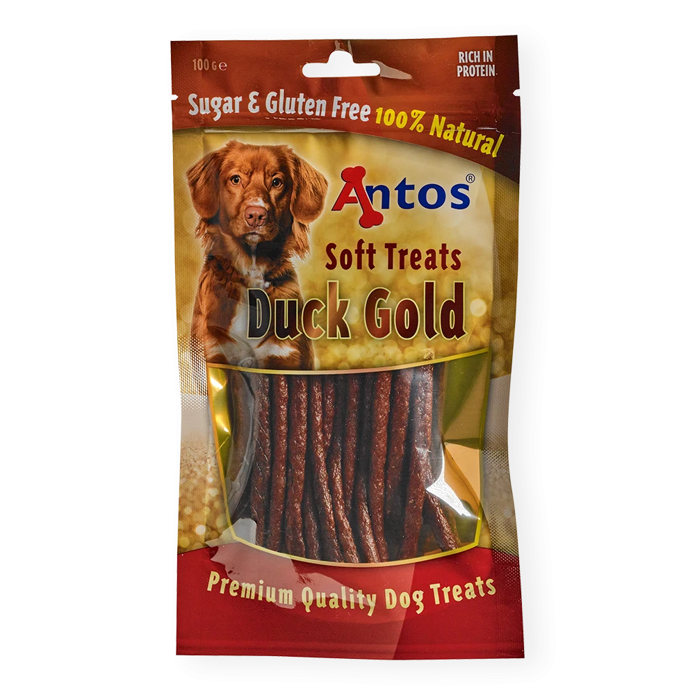 Antos Soft Dog Treats Duck Gold 100g