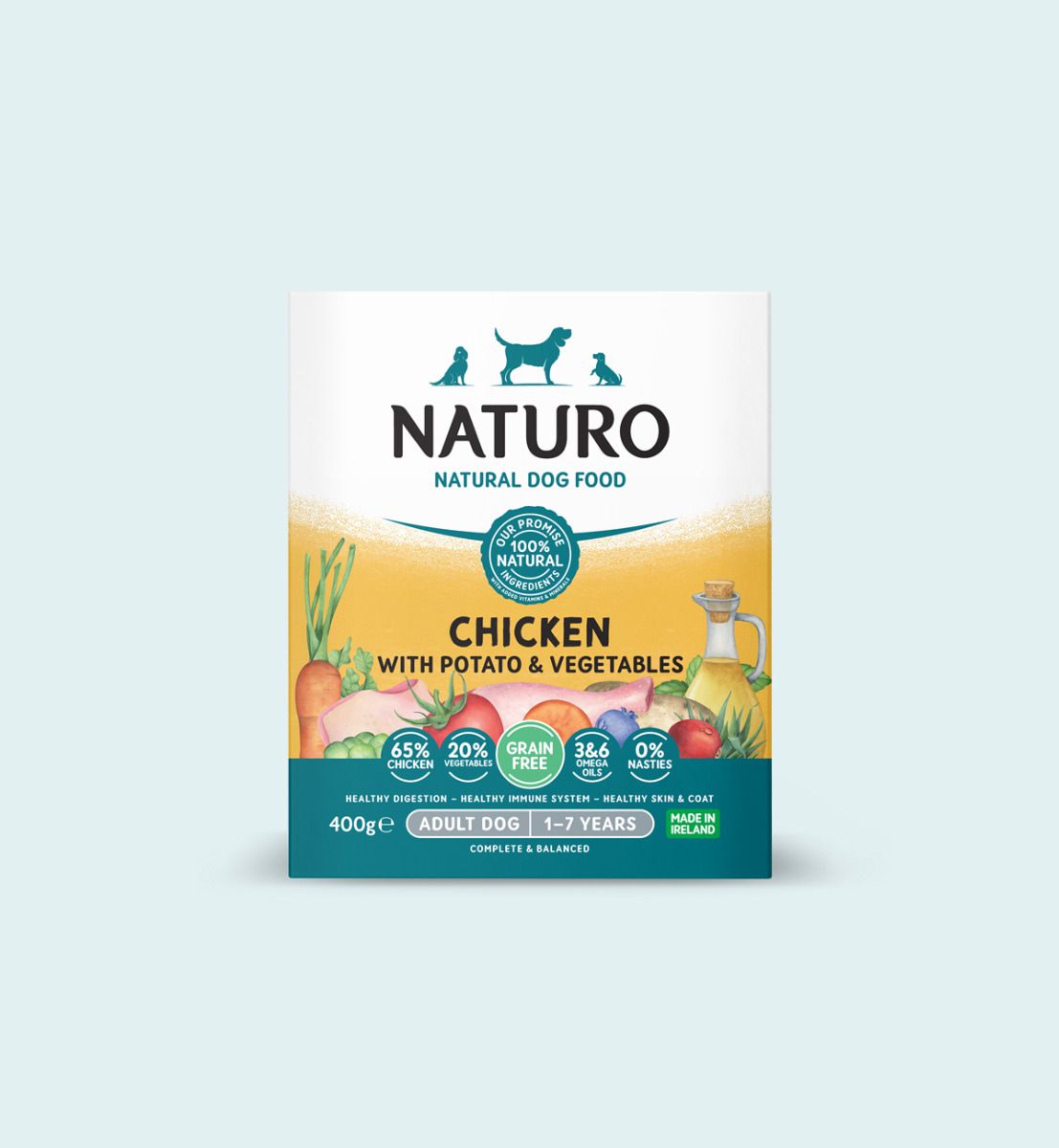 Naturo Grain Free with Chicken, Potato & Vegetables 400g