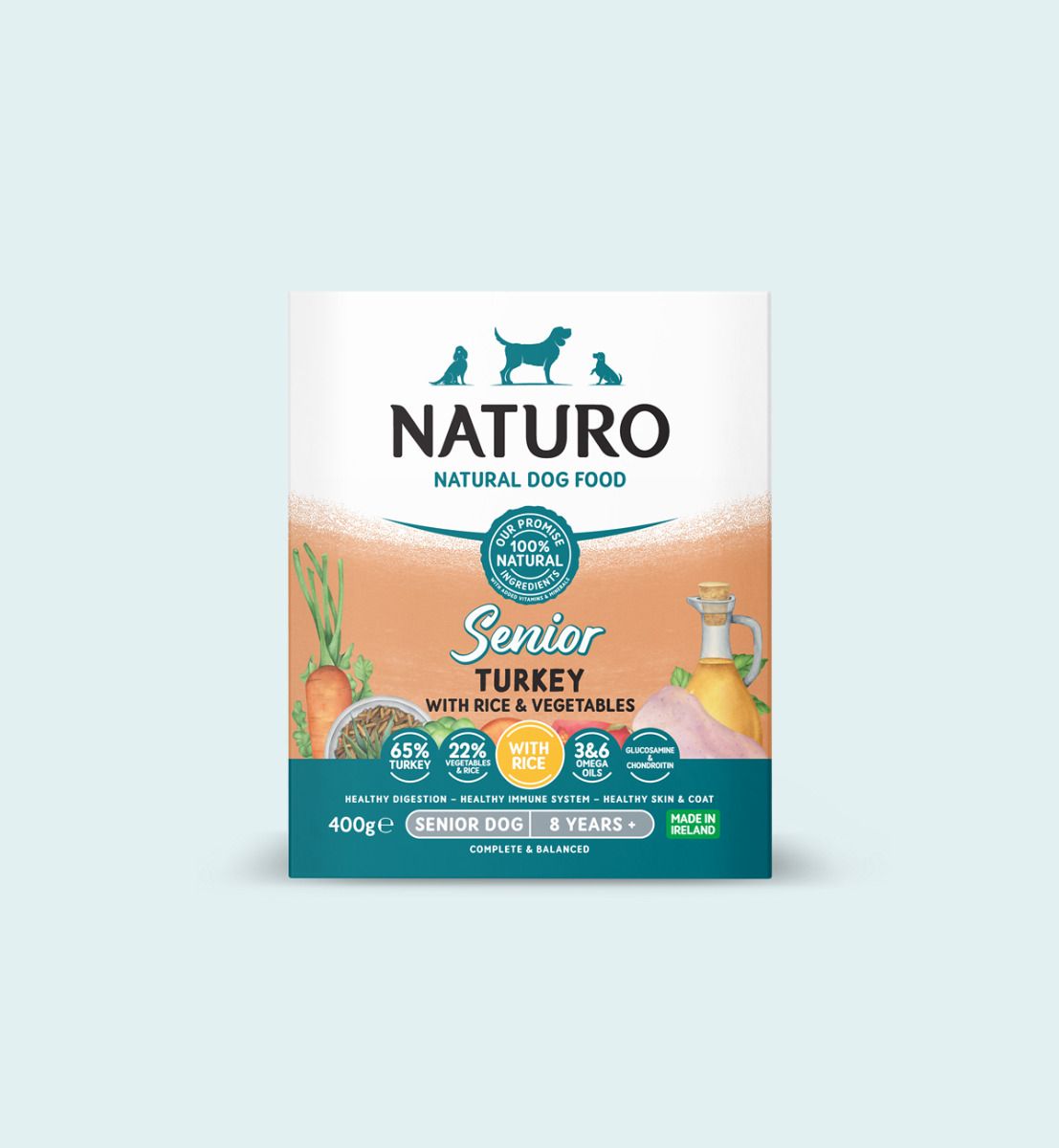 Naturo Senior with Turkey, Rice & Vegetables 400g