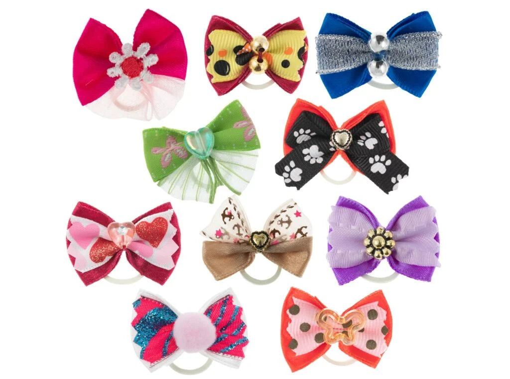Assorted Dog Bows 100 Pack