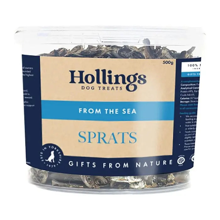 Hollings Dog Treats From The Sea Sprats 500g