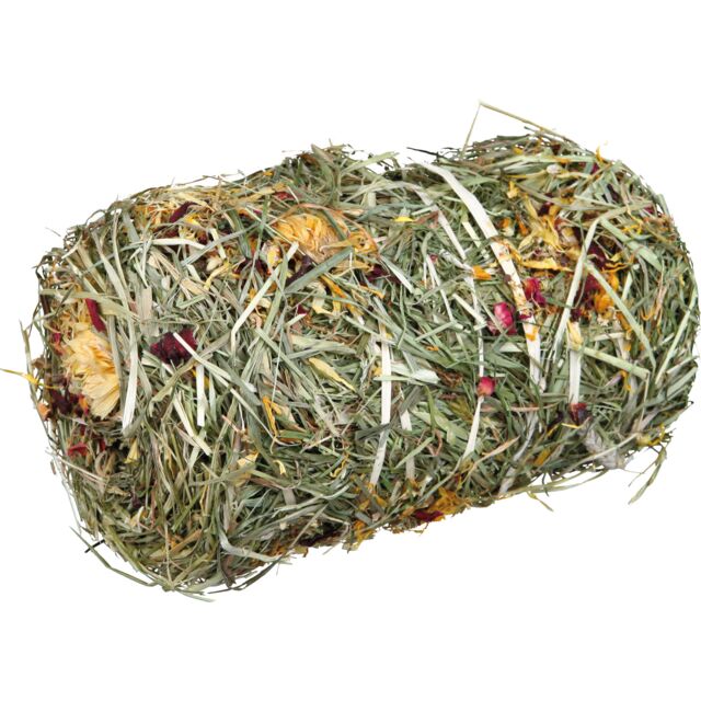 Trixie Hay Bale with Flower Mix 200g