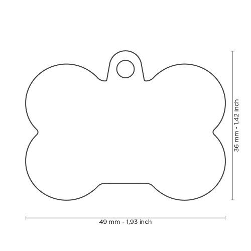 The Silent & Strong Bone Pet ID Tag