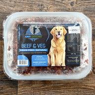 AMH Origins Raw Dog Food Beef & Veg 1kg