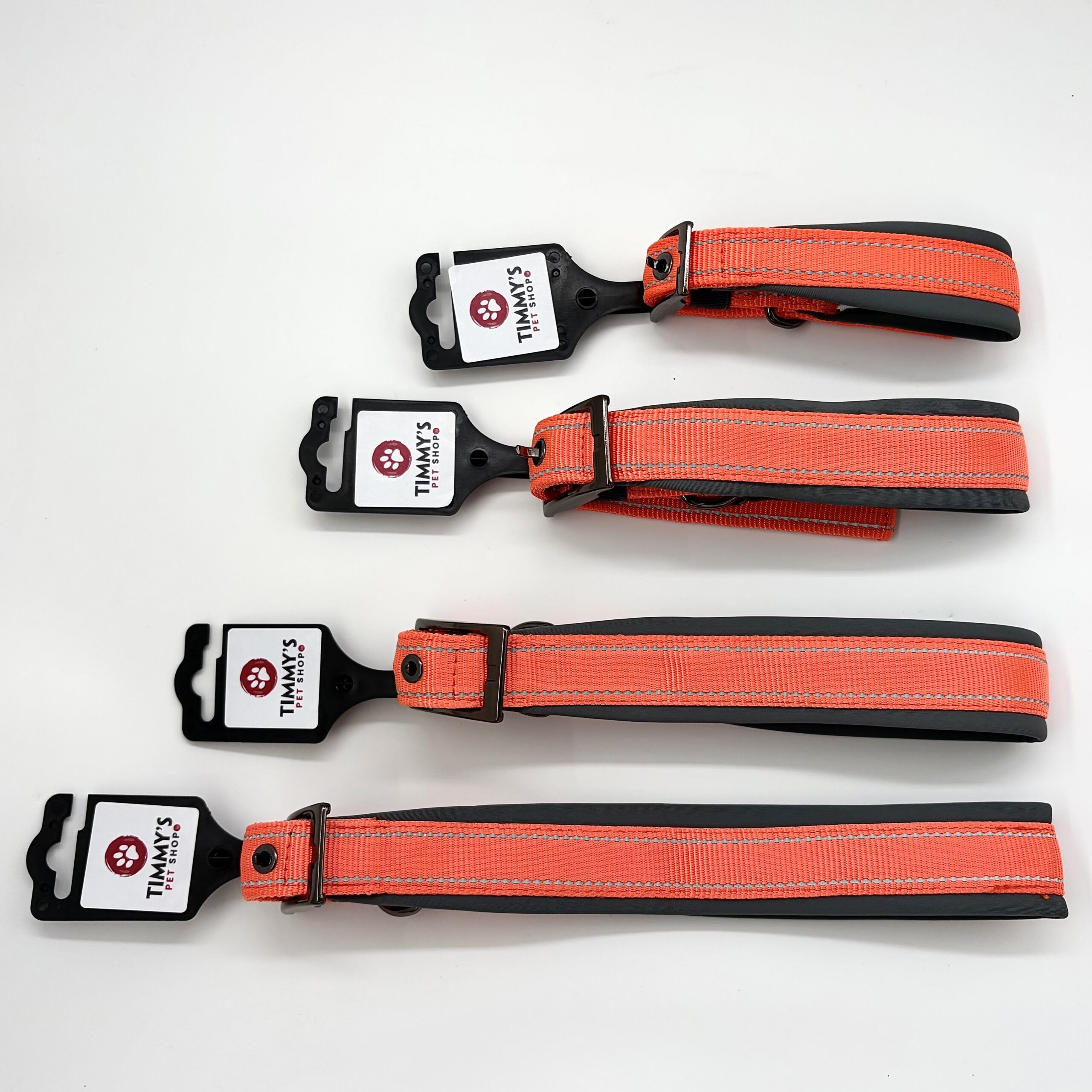 TPS Buckled Reflective Dog Collar - Orange