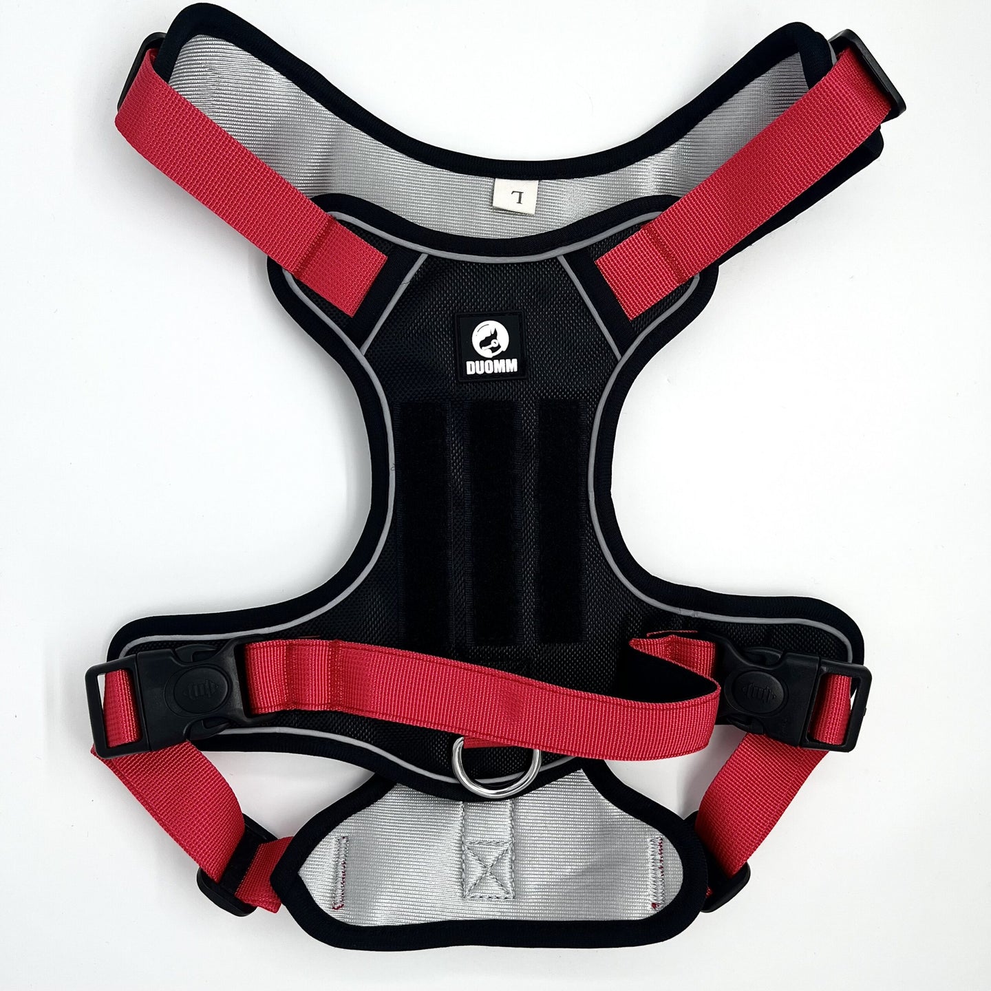 Booster Paw Two-Point Harness Black & Red