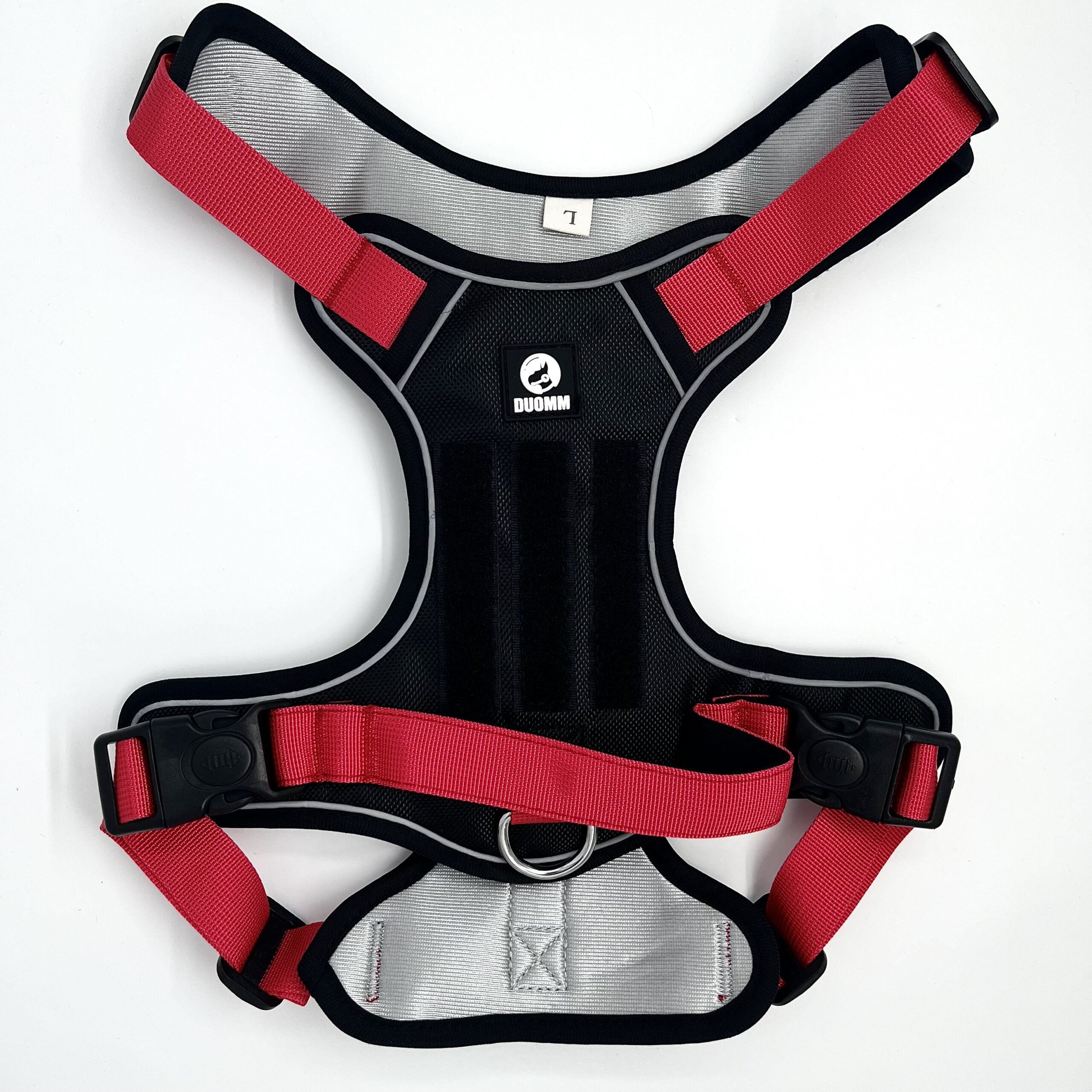 Booster Paw Two-Point Harness Black & Red