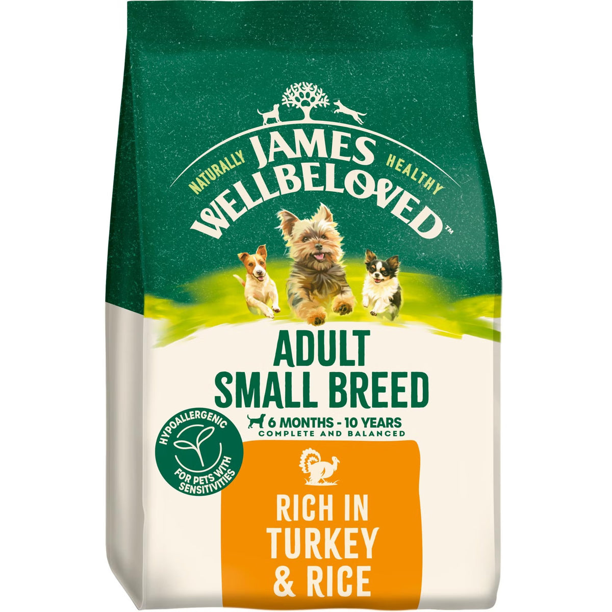 James WellBeloved Adult Small Breed Turkey 1.5kg