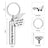 Rainbows & Stars Memorial Keyring for Pet Ashes