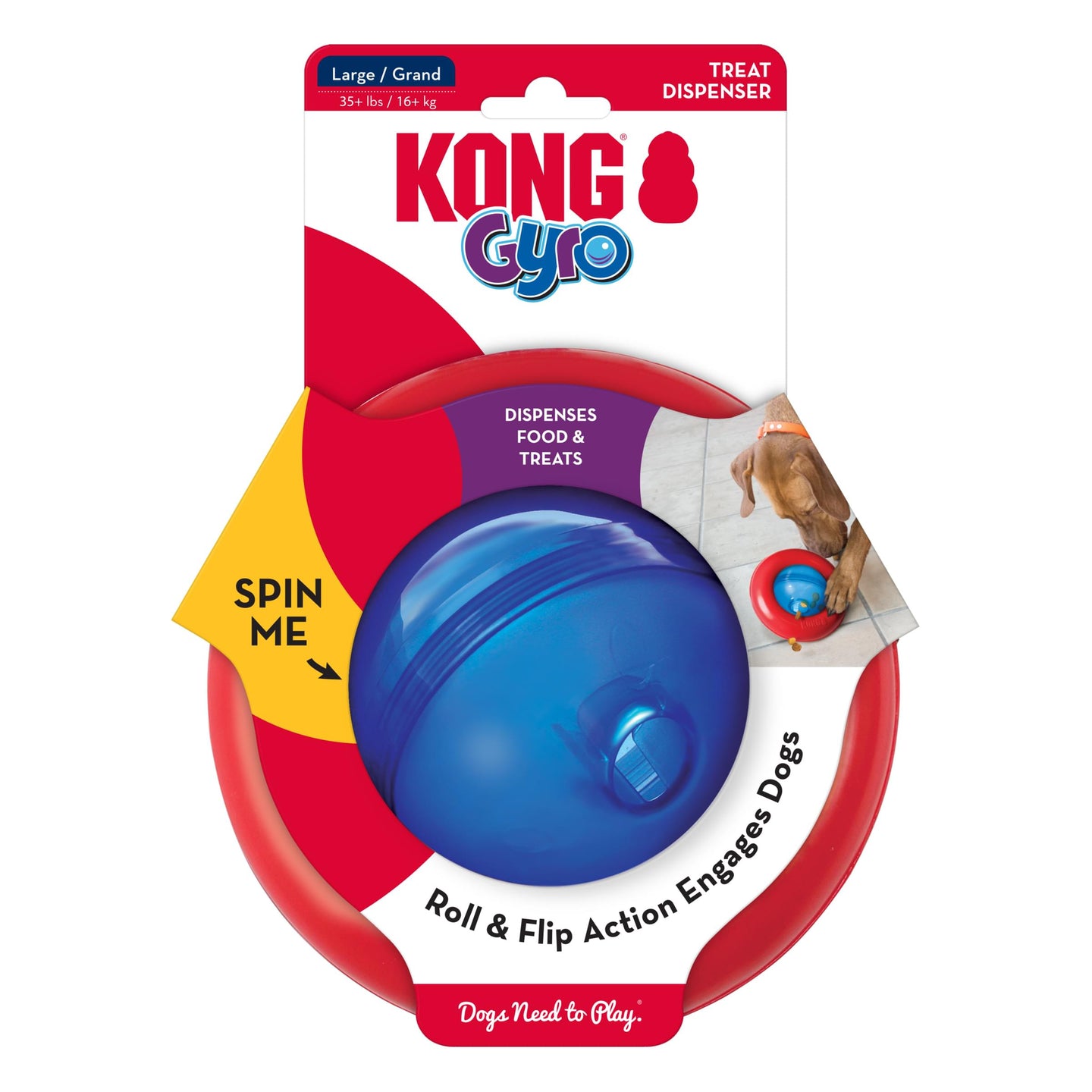 Kong Gyro Treat Dispenser Large