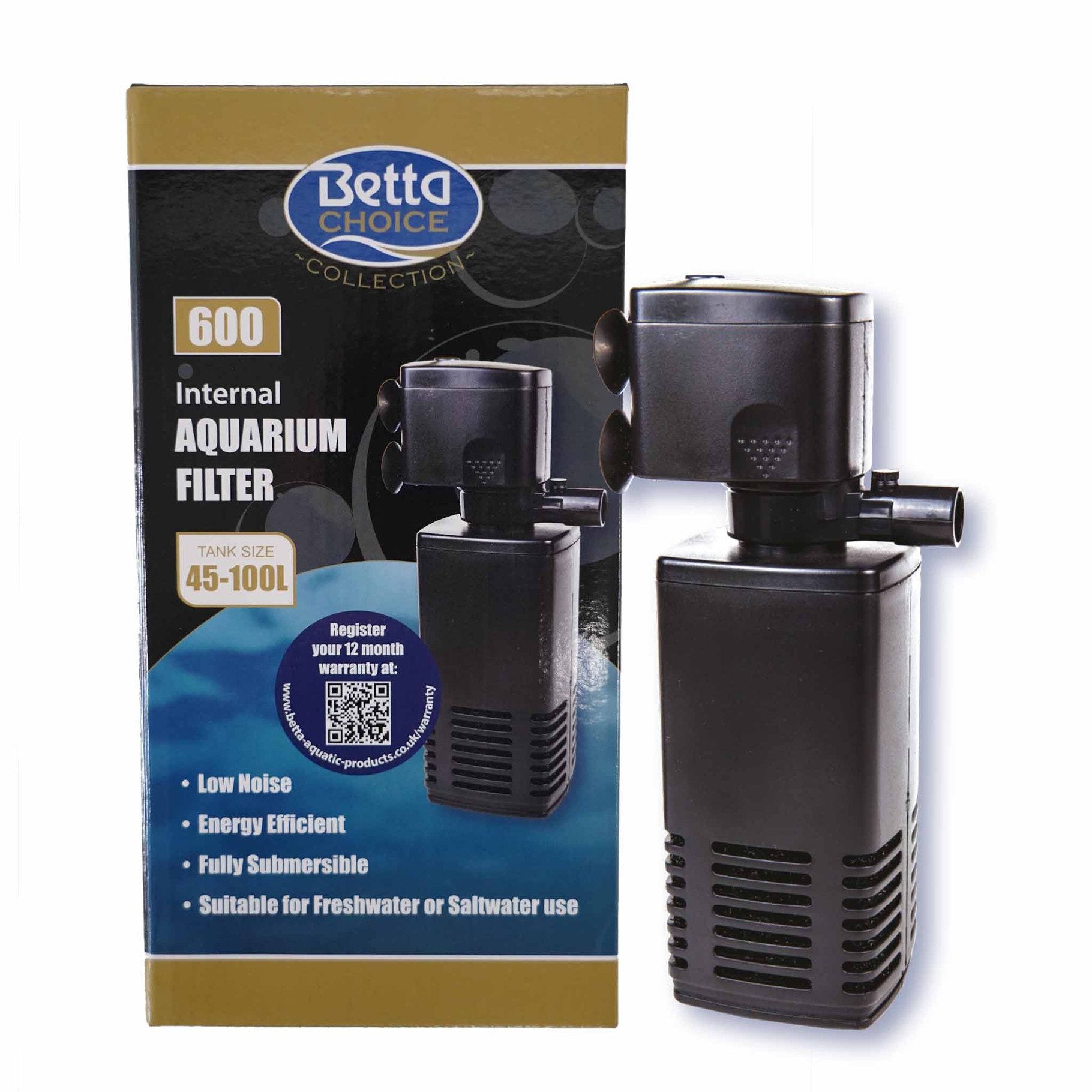 Betta 600 Internal Aquarium Filter 45-100L