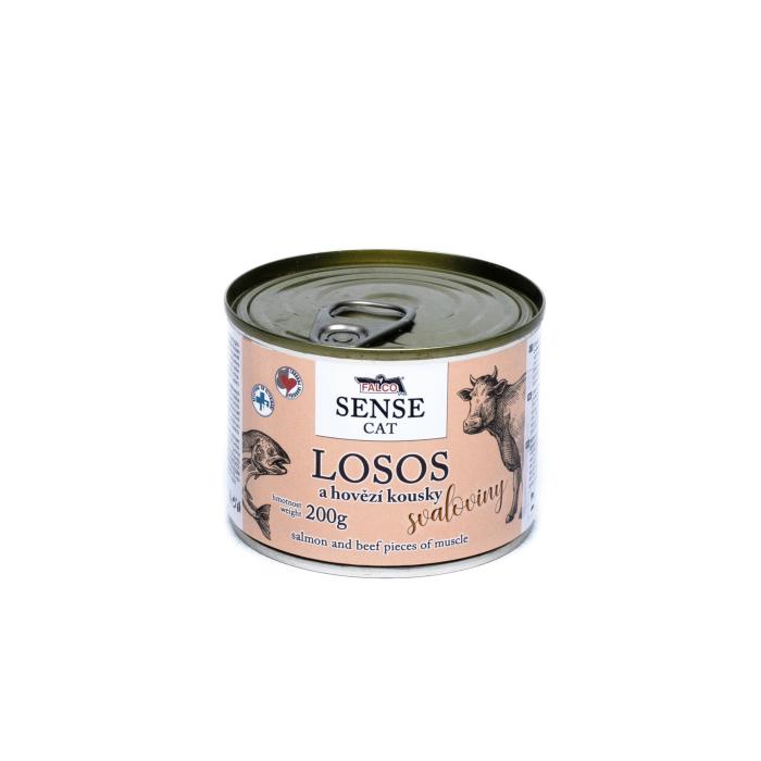 Falco Sense Canned Cat Food | Salmon & Beef Muscle 200g