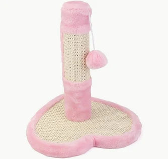 Heart Base Pastel Pink Cat Scratcher